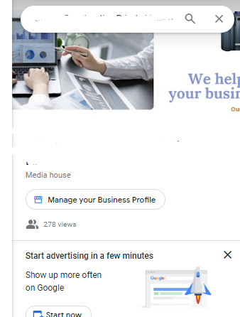 Go to Map listing to find Google My Business URL